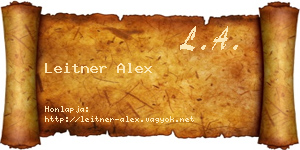 Leitner Alex névjegykártya
